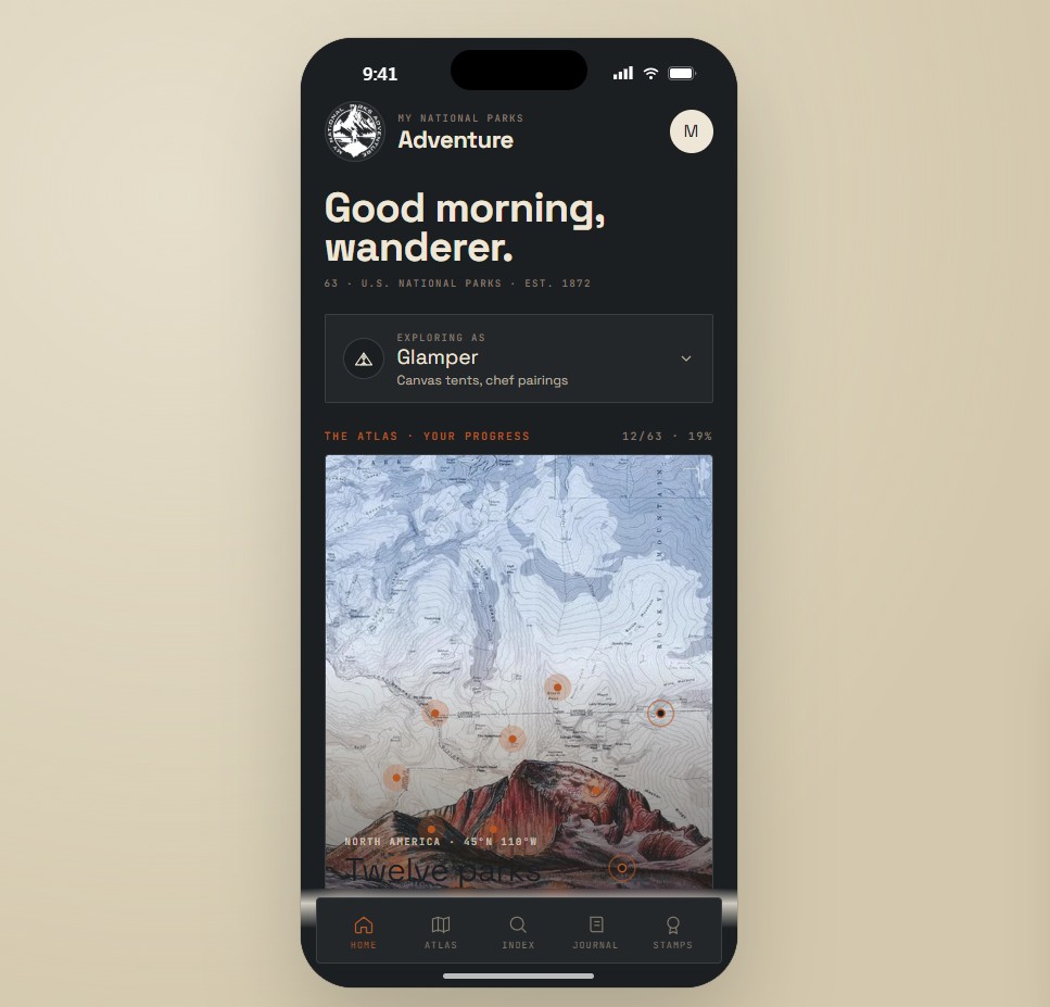 The Fieldbook app -- your national parks progress atlas