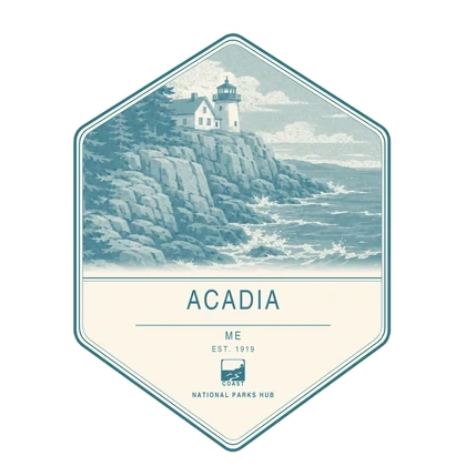 Acadia first-visit badge, National Parks Hub