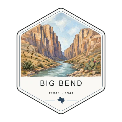 Big Bend first-visit badge, National Parks Hub