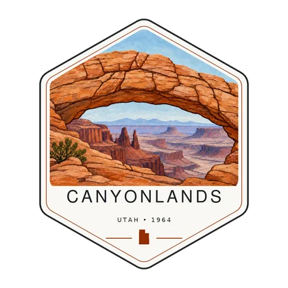 Canyonlands first-visit badge, National Parks Hub