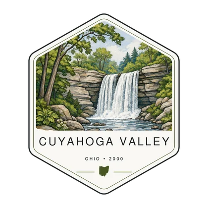 Cuyahoga Valley first-visit badge, National Parks Hub