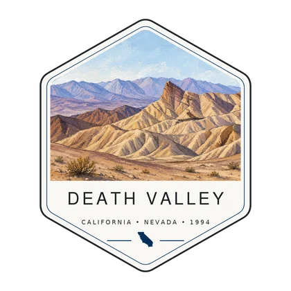 Death Valley first-visit badge, National Parks Hub