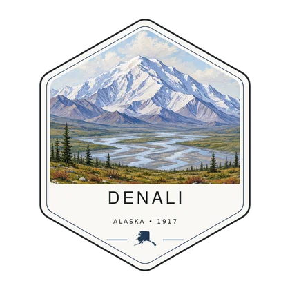 Denali first-visit badge, National Parks Hub