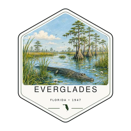 Everglades first-visit badge, National Parks Hub