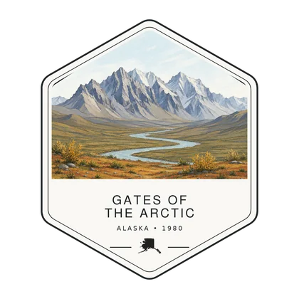 Gates of the Arctic first-visit badge, National Parks Hub