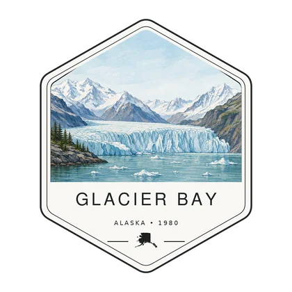 Glacier Bay first-visit badge, National Parks Hub