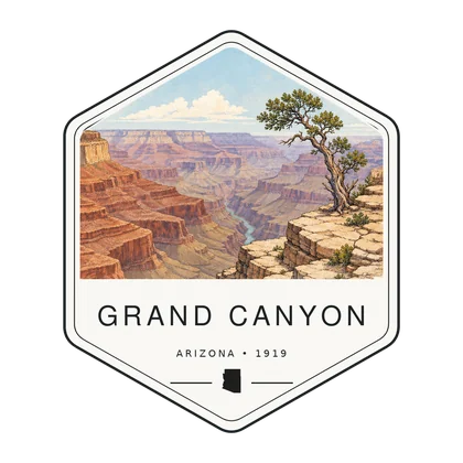 Grand Canyon first-visit badge, National Parks Hub
