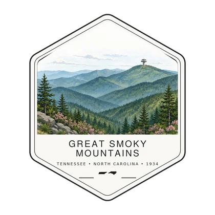 Smokies first-visit badge, National Parks Hub