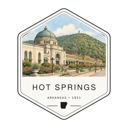 Hot Springs first-visit badge, National Parks Hub