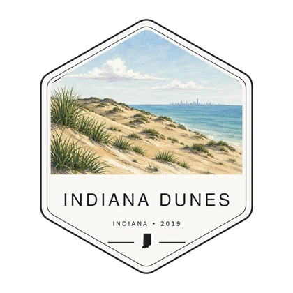 Indiana Dunes first-visit badge, National Parks Hub
