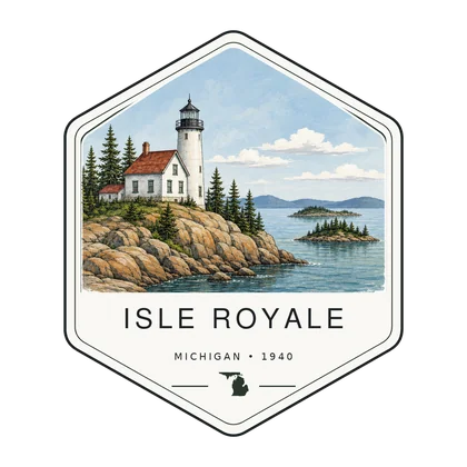 Isle Royale first-visit badge, National Parks Hub