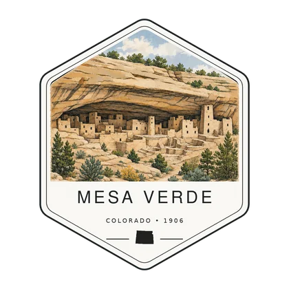 Mesa Verde first-visit badge, National Parks Hub