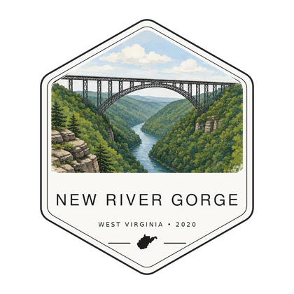 New River Gorge first-visit badge, National Parks Hub