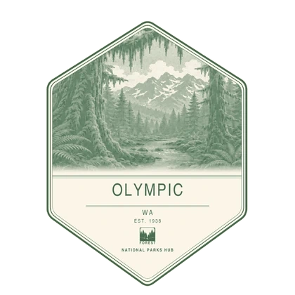Olympic first-visit badge, National Parks Hub