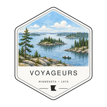 Voyageurs first-visit badge, National Parks Hub
