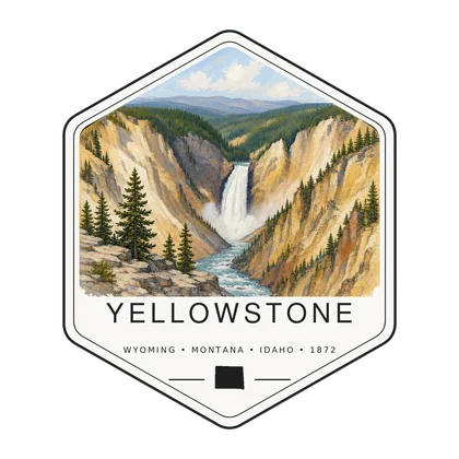 Yellowstone National Park first-visit badge