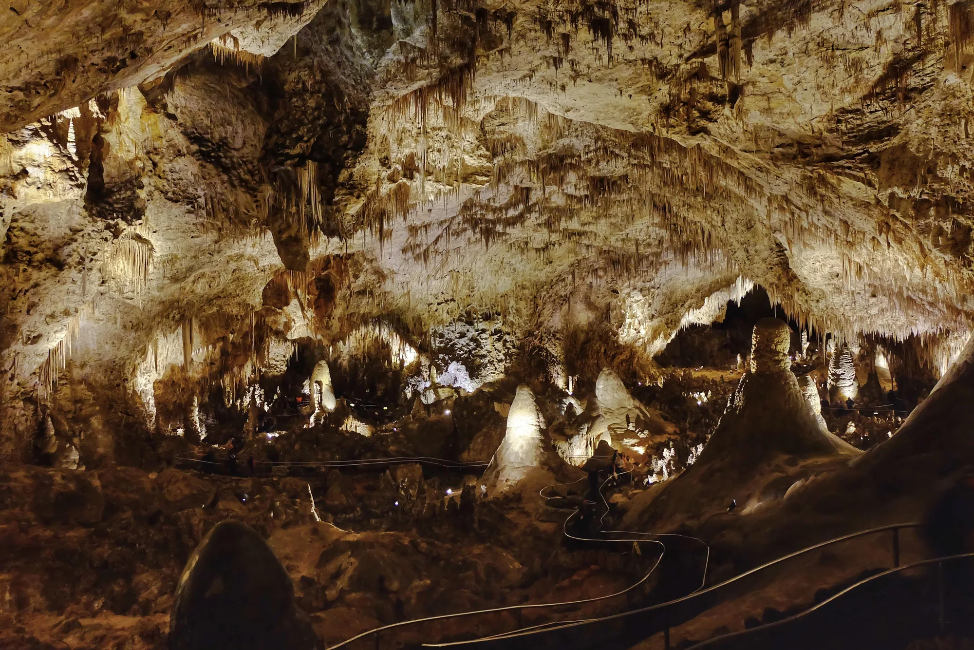 The Big Room trail inside Carlsbad Caverns