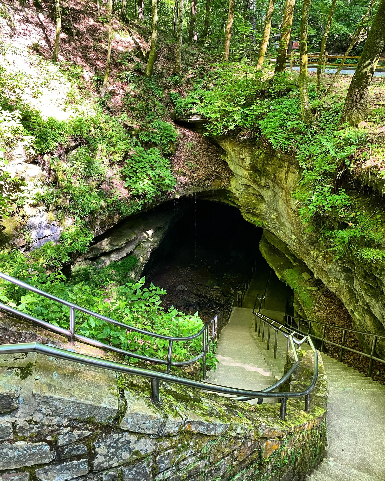 Frozen Niagara underground formation inside Mammoth Cave National Park
