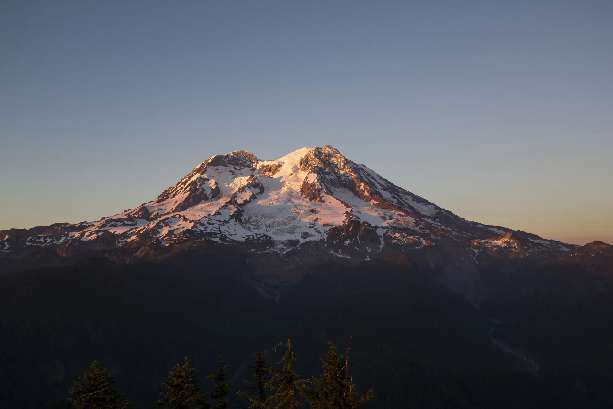 Snow and glaciers on Mount Rainier, Mount Rainier National Park