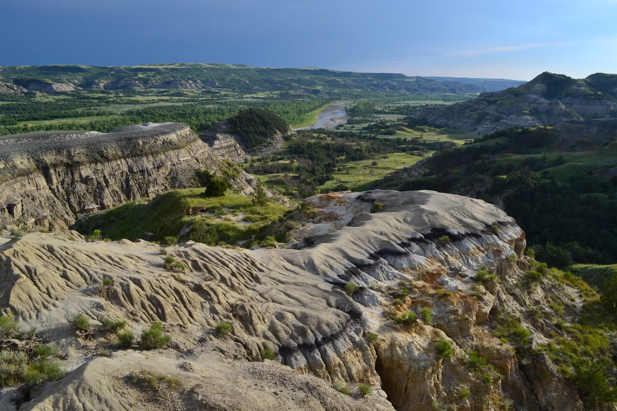 Badlands terrain near Elkhorn Ranch, Theodore Roosevelt National Park