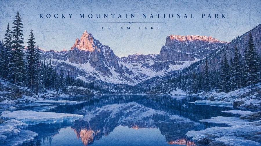 Rocky Mountain National Park poster art